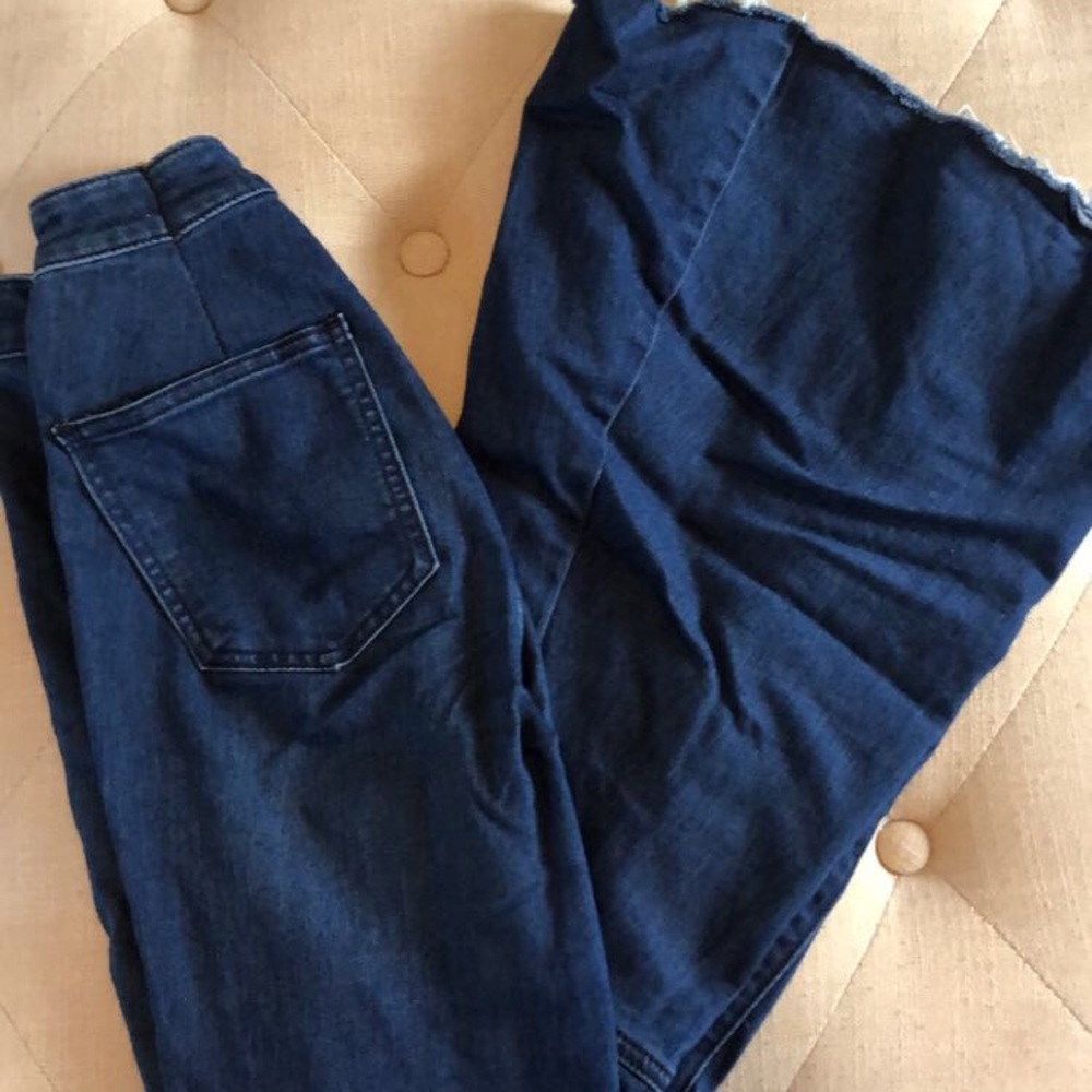 Free people just float on flare jeans